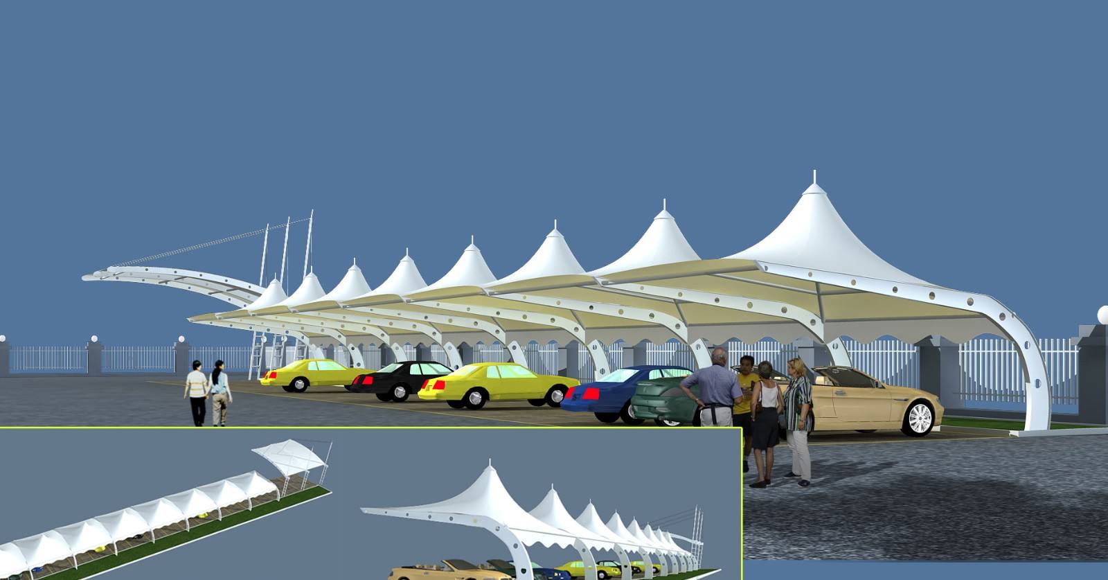 膜結構停車棚在建設過程中常被忽略的問題都有哪些