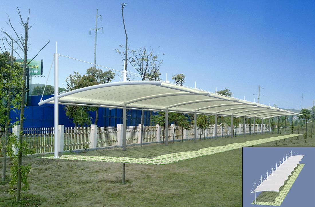 夏季要怎么維護膜結(jié)構(gòu)停車棚？